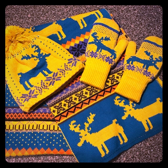 Other - 🎀💰SOLD💰🎀Winter scarf, hat and mitten set.